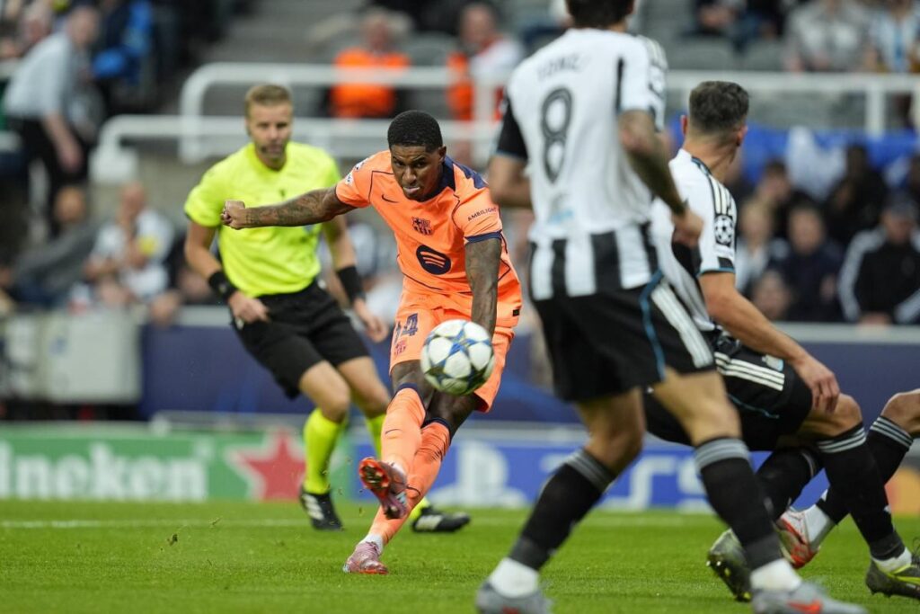 Barcelona Player Marcus Rashford Performance Against Newcastle
